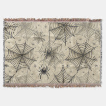  spinnen en webben Halloween-patroon