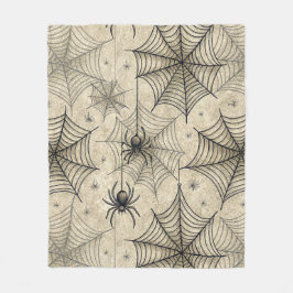  spinnen en webben Halloween-patroon Fleece Deken