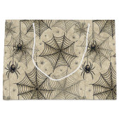  spinnen en webben Halloween-patroon Groot Cadeauzakje (Voorkant)