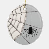 Spinnen en webhalloween keramische sierelementen keramisch ornament (Links)