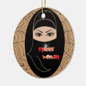 Spinnen - Frau/Ornament Keramisch Ornament (Links)