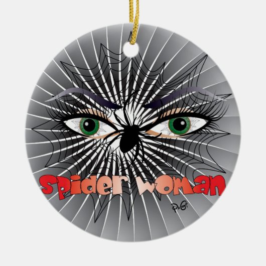 Spinnen - Frau/Ornament Keramisch Ornament (Voorkant)