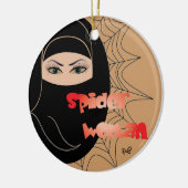 Spinnen - Frau/Ornament Keramisch Ornament (Links)