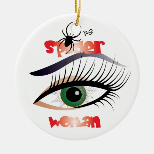 Spinnen - Frau/Ornament Keramisch Ornament (Voorkant)