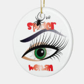 Spinnen - Frau/Ornament Keramisch Ornament (Links)