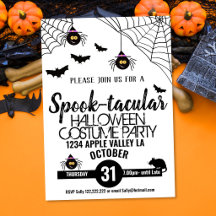 spinnen griezelig halloweenfeest spook-tacular