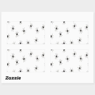 Spinnen Halloween Creepy Crawly Spooky Rechthoekige Sticker