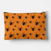 Spinnen Halloween patroon Zwart en Oranje Etui (Achterkant)