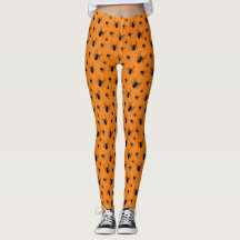 Spinnen Halloween patroon Zwart en Oranje