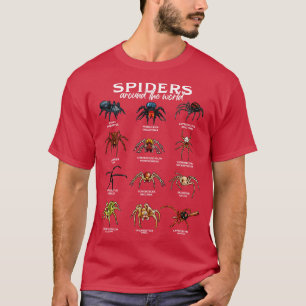 Spinnen in de wereld soorten spinnen t-shirt