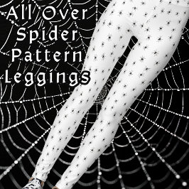 Spinnen in Halloween kostuum Leggings