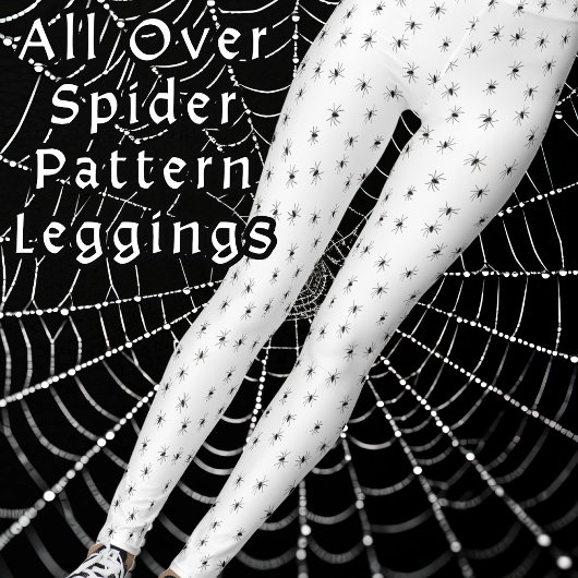 Spinnen in Halloween kostuum Leggings