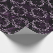 Spinnen in  Lijsten op Paars Cadeaupapier (Hoek)