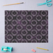 Spinnen in Lijsten op Paarse ontkoppeling Tissuepapier (Craft)