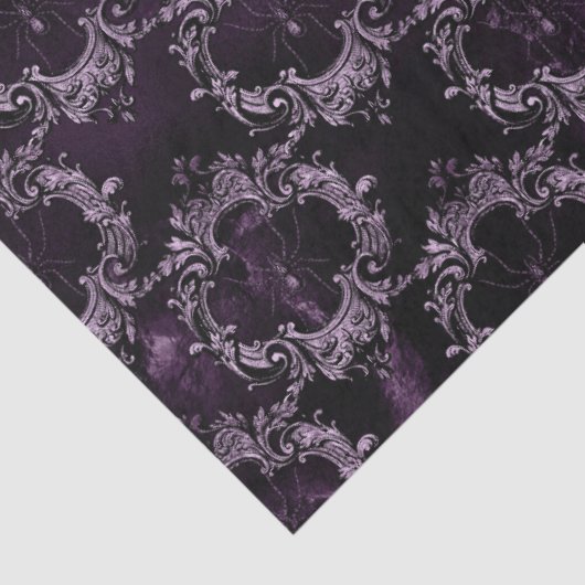 Spinnen in Lijsten op Paarse ontkoppeling Tissuepapier (Detail)