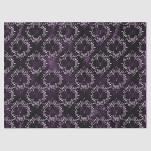 Spinnen in Lijsten op Paarse ontkoppeling Tissuepapier (Voorkant)