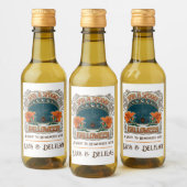 Spinnen & Lelies Enge Halloween Gepersonaliseerd Wijn Etiket (Flessen)