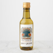 Spinnen & Lelies Enge Halloween Gepersonaliseerd Wijn Etiket (Voorkant)