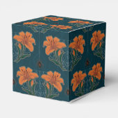 Spinnen & lelies Spookachtig Halloween  Patroon Bedankdoosjes (Achterkant)