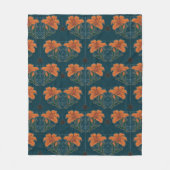 Spinnen & lelies Spookachtig Halloween  Patroon Fleece Deken (Voorkant)