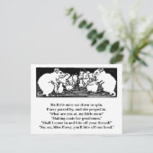 Spinnen Mice Nursery Rhyme Briefkaart (Staand voorkant)