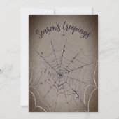 Spinnen op kerstfeestdag Kaart op spin (Voorkant)