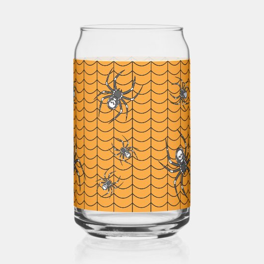 Spinnen op Parade Blikvorm Glas (Voorkant)