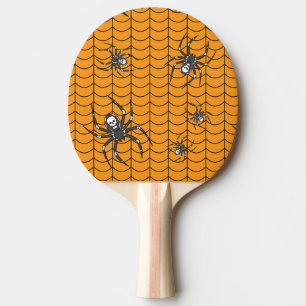 Spinnen op Parade Ping Pong Paddle Tafeltennisbatje