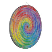 Spinnen regenboog dartbord (Voorkant Links)
