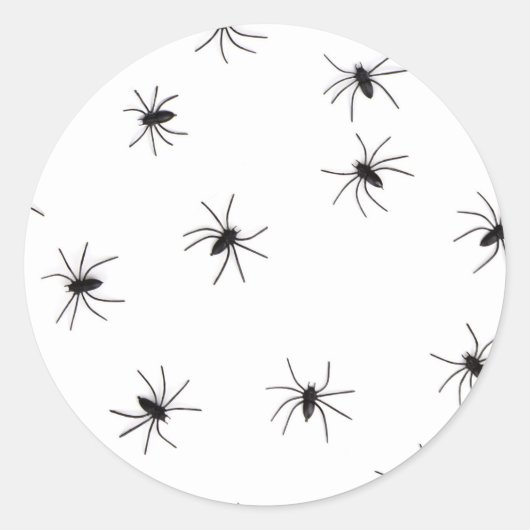 spinnen ronde sticker (Voorkant)