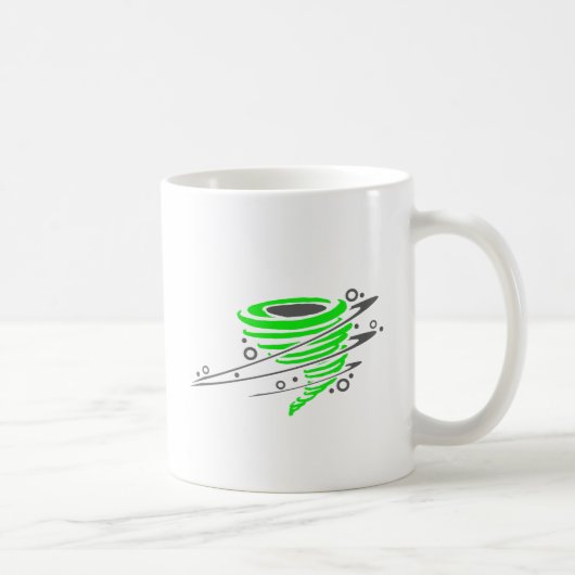 Spinnen van groene tornado koffiemok (Rechts)