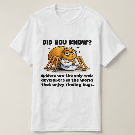 Spinnen zijn de OGs! T-shirt (Design voorkant)