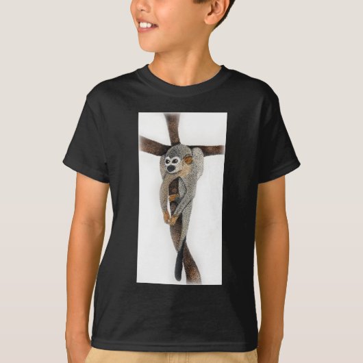 spinnenapen hok kunst t-shirt (Voorkant)