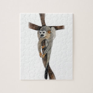 spinnenapen pen kunst handgetekend legpuzzel