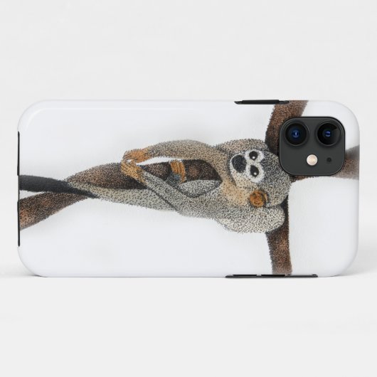 spinnenapen pentekening kunst Case-Mate iPhone case (Achterkant (horizontaal))