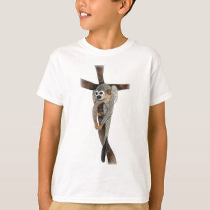 spinnenapen pentekening kunst t-shirt