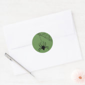 Spinnenbeet Ronde Sticker (Envelop)