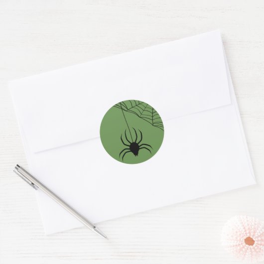 Spinnenbeet Ronde Sticker (Envelop)