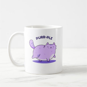 Spinnende Funny Fat Kitty Cat Pun Koffiemok