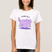 Spinnende Funny Fat Kitty Cat Pun T-shirt (Voorkant)