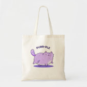 Spinnende Funny Fat Kitty Cat Pun Tote Bag (Voorkant)