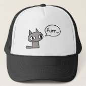 Spinnende kat trucker pet (Voorkant)