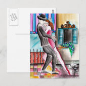 Spinnende Tango Ronroneando Briefkaart (Voorkant / Achterkant)