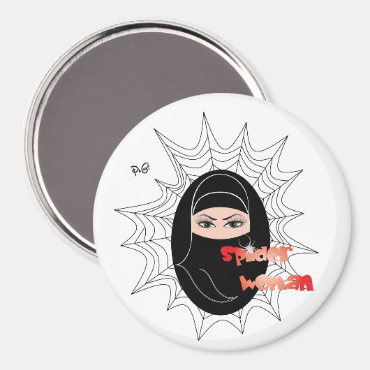 Spinnenfrau/Magnet Magneet (Voorkant / Achterkant)