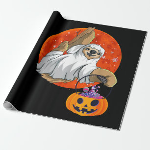 spinnengeschenk   Boo Halloween met pompoen Cadeaupapier
