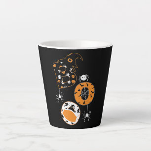 spinnengeschenk Boo Mask Spider Witch Pet Pompoen Latte Mok