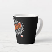 spinnengeschenk | Boo Spin Web voor Vrouw Grappig Latte Mok (Rechterhoek)