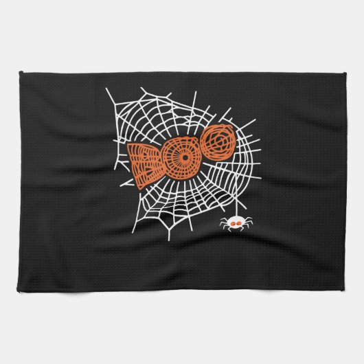 spinnengeschenk | Boo Spin Web voor Vrouw Grappig Theedoek (Horizontaal)