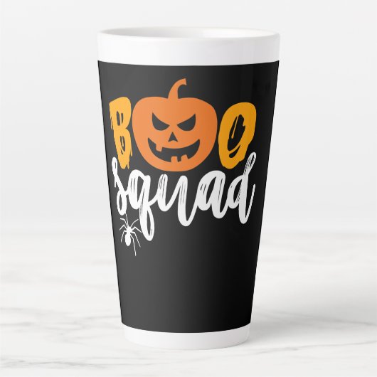 spinnengeschenk | Boo Squad - Pompoenspin Hallowee Latte Mok (Voorkant)