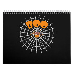 spinnengeschenk   Grappige Boo Spider Web Hallowee Kalender